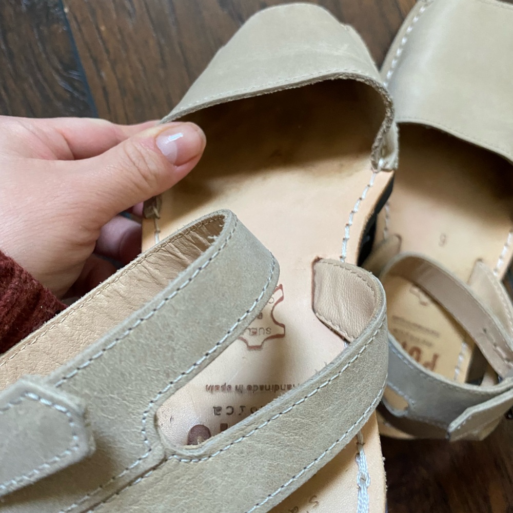 PONS Avarcas authentic leather sandals size 6, made in Spain - Picture 6 of 11